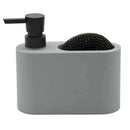 Dispenser p/ detergente e esponja cinza Acqua – Mood - Bin Embalagens