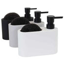 Dispenser p/ detergente e esponja cinza Acqua – Mood - Bin Embalagens