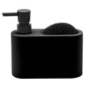 Dispenser p/ detergente e esponja preto Acqua – Mood - Bin Embalagens