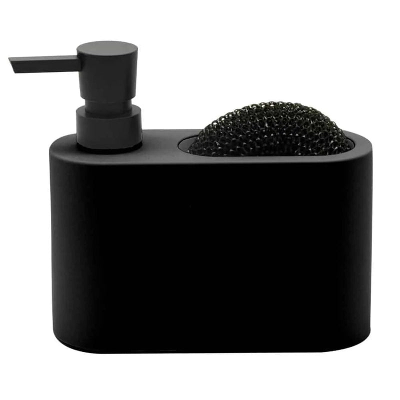 Dispenser p/ detergente e esponja preto Acqua – Mood - Bin Embalagens