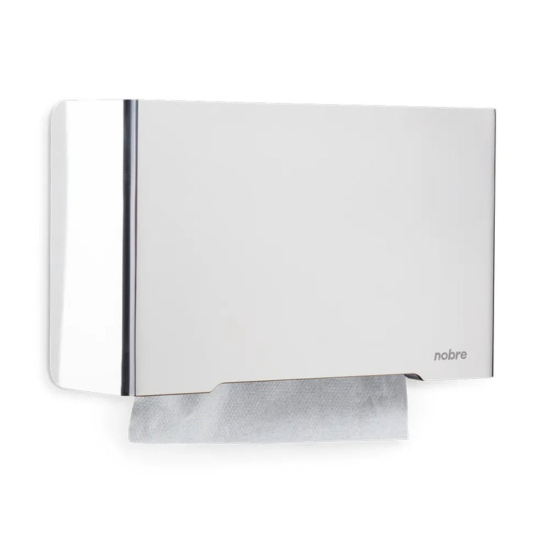 Dispenser p/ Papel Toalha Interfolhas - Inox Escovado - Linha Select - Nobre - Bin Embalagens