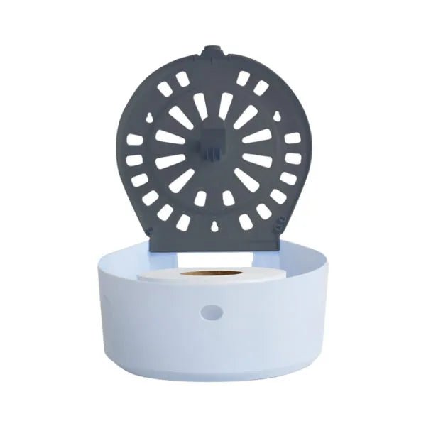 Dispenser p/hig. rolao 300/500m. cinza/branco New Classic – Nobre - Bin Embalagens