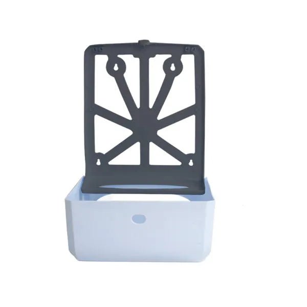 Dispenser p/toalha 1/3D. cinza/branco New Classic - Nobre - Bin Embalagens