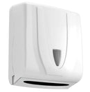 Dispenser Unik em ABS para papel interfolha 2 ou 3 dobras com detalhe branco. - Bin Embalagens