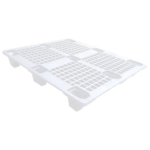 Eco Pallet de Plástico Vazado Branco 1,00x120M - Bin Embalagens