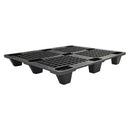 Eco Pallet de Plástico Vazado Preto 1,00x120M - Bin Embalagens