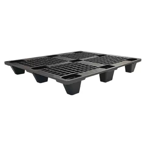 Eco Pallet de Plástico Vazado Preto 1,00x120M - Bin Embalagens