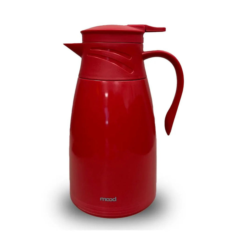 Garrafa térmica plástica 1l vermelho – Mood - Bin Embalagens