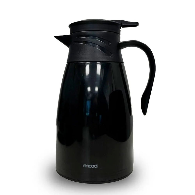 Garrafa térmica plástica 1lPreto – Mood - Bin Embalagens