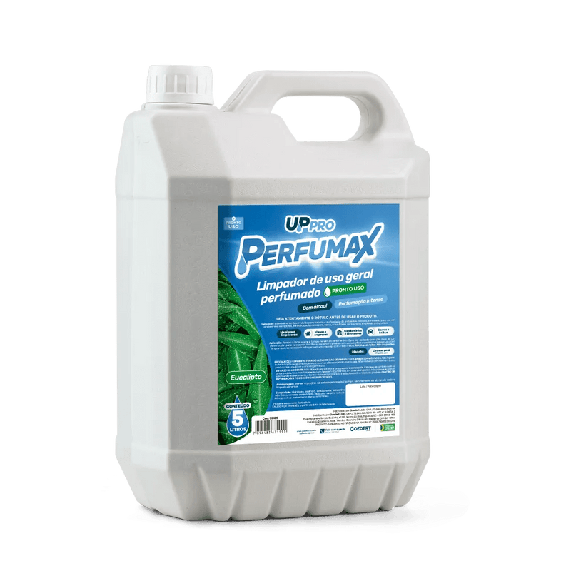 Limpador perfumado de uso geral 5L (pronto uso) eucalipto Perfumax – UPPRO - Bin Embalagens