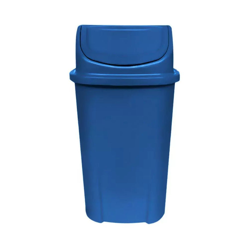 Lixeira Basculante Injetada 60L - Azul - Gruplast - Bin Embalagens
