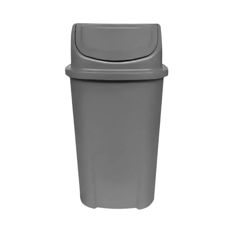 Lixeira Basculante Injetada 60L - Cinza - Gruplast - Bin Embalagens