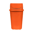 Lixeira Basculante Injetada 60L - Laranja - Gruplast - Bin Embalagens