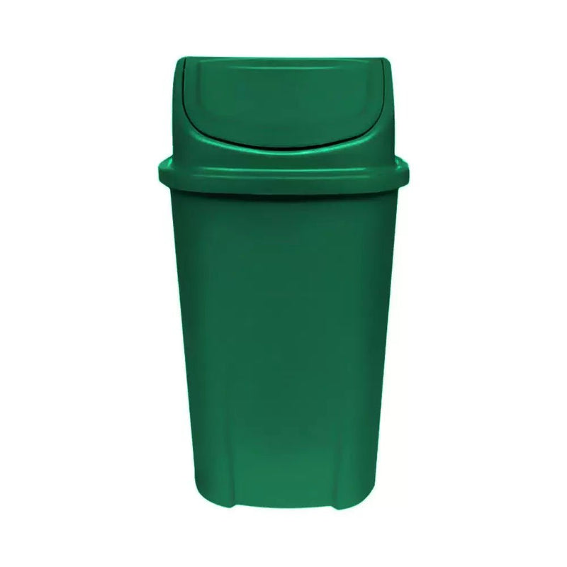 Lixeira Basculante Injetada 60L - Verde - Bin Embalagens