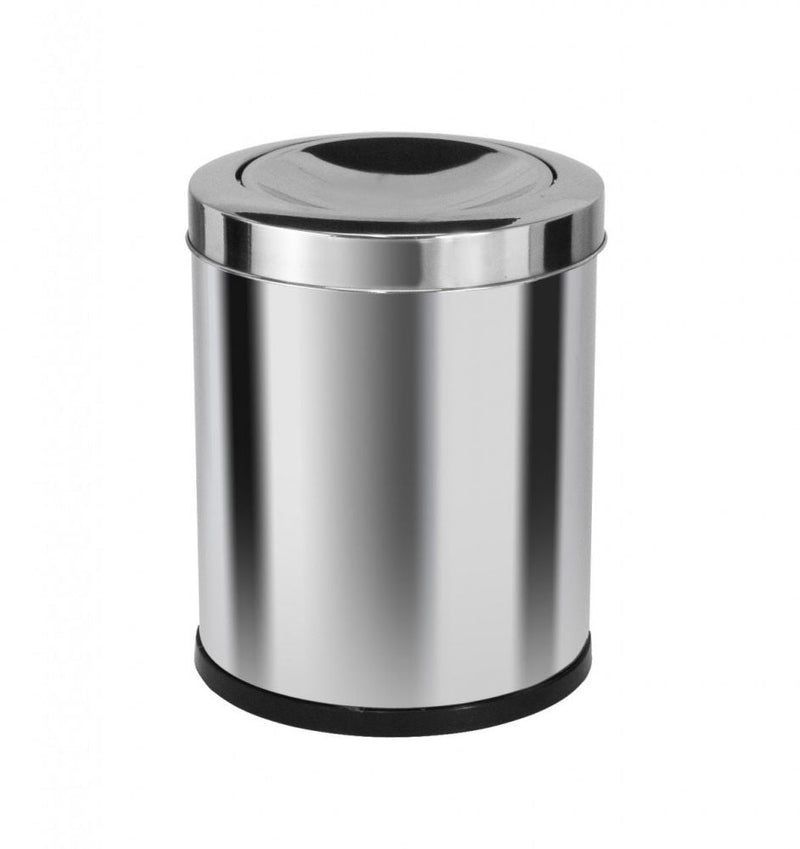 Lixeira Em Aço Inox Com Tampa Meia Esfera 13 L Binnox - Bin Embalagens