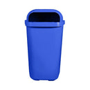 Lixeira Individual Coleta Seletiva Com Suporte Gruplast 50 Litros Azul - Bin Embalagens