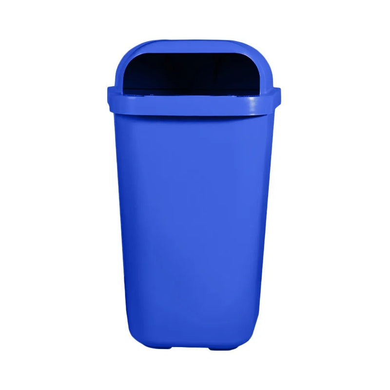 Lixeira Individual Coleta Seletiva Com Suporte Gruplast 50 Litros Azul - Bin Embalagens
