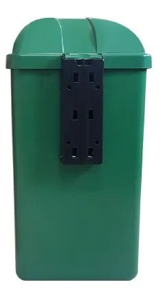 Lixeira Individual Coleta Seletiva Com Suporte Gruplast 50 Litros Marrom - Bin Embalagens