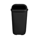 Lixeira Individual Coleta Seletiva Com Suporte Gruplast 50 Litros Preta - Bin Embalagens