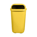 Lixeira Individual Coleta Seletiva Com Suporte Gruplast Amarela 50L - Bin Embalagens
