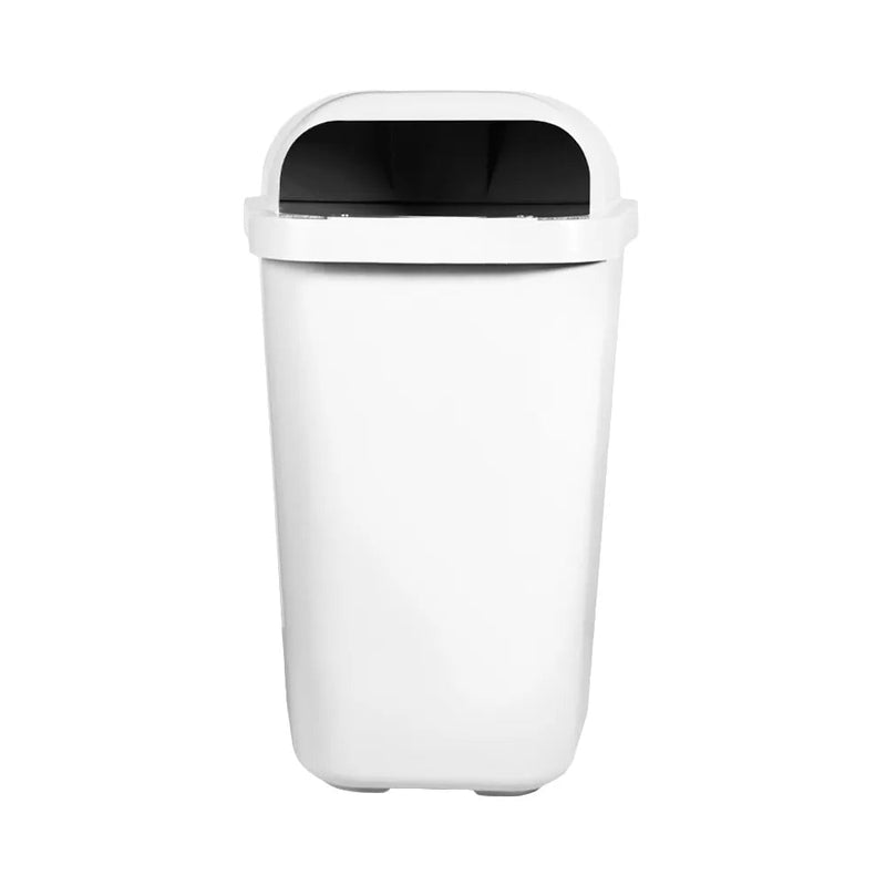 Lixeira Individual Coleta Seletiva Com Suporte Gruplast Branca 50L - Bin Embalagens