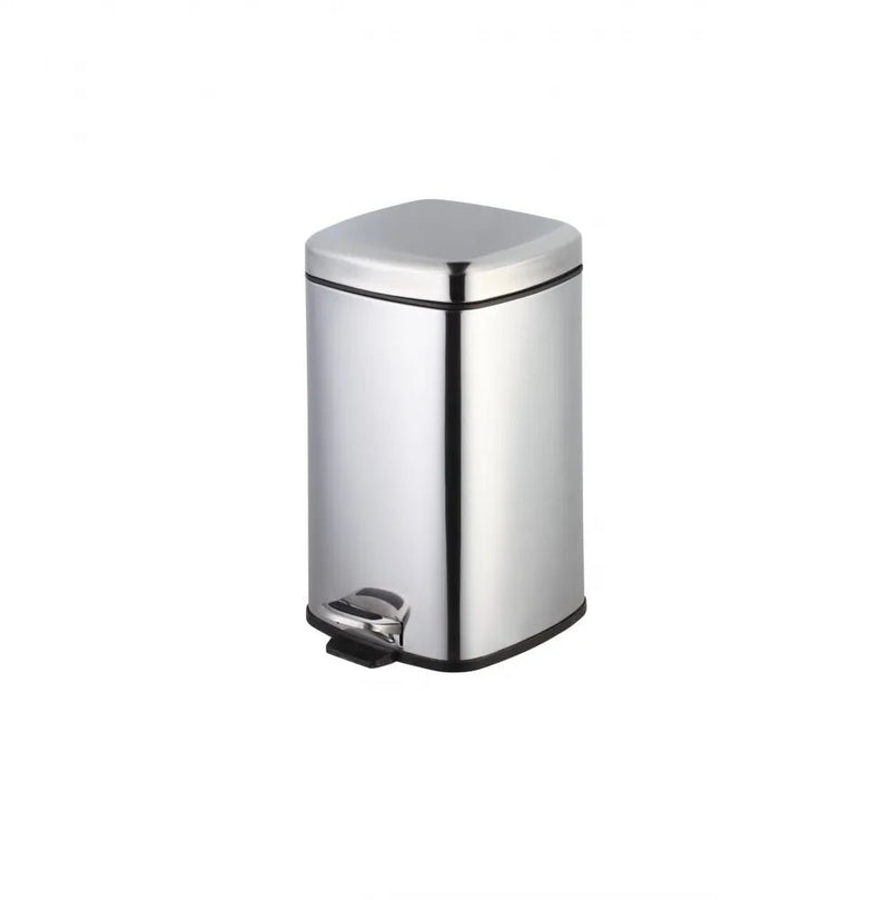 Lixeira INOX Com Pedal Quadrada 20 Litros - Bin Embalagens