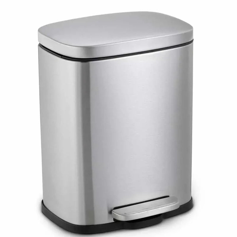 Lixeira INOX Com Pedal Retangular 20 Litros - Bin Embalagens