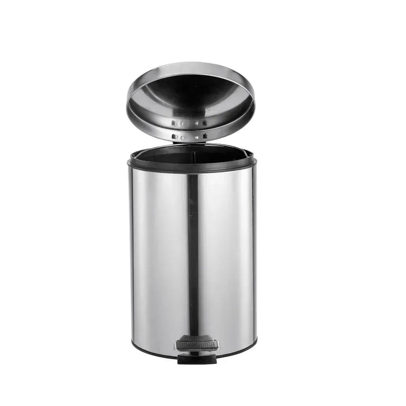 Lixeira inox c/pedal 3 Litros polido - Bin Embalagens
