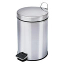 Lixeira inox c/pedal 3 Litros polido - Bin Embalagens