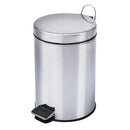 Lixeira inox c/pedal 5l. polido - Bin Embalagens