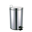 Lixeira inox redonda c/pedal 30 Litros Polido - Bin Embalagens