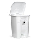 Lixeira Plástica Nobre 80 Litros Com Pedal Branca - Bin Embalagens