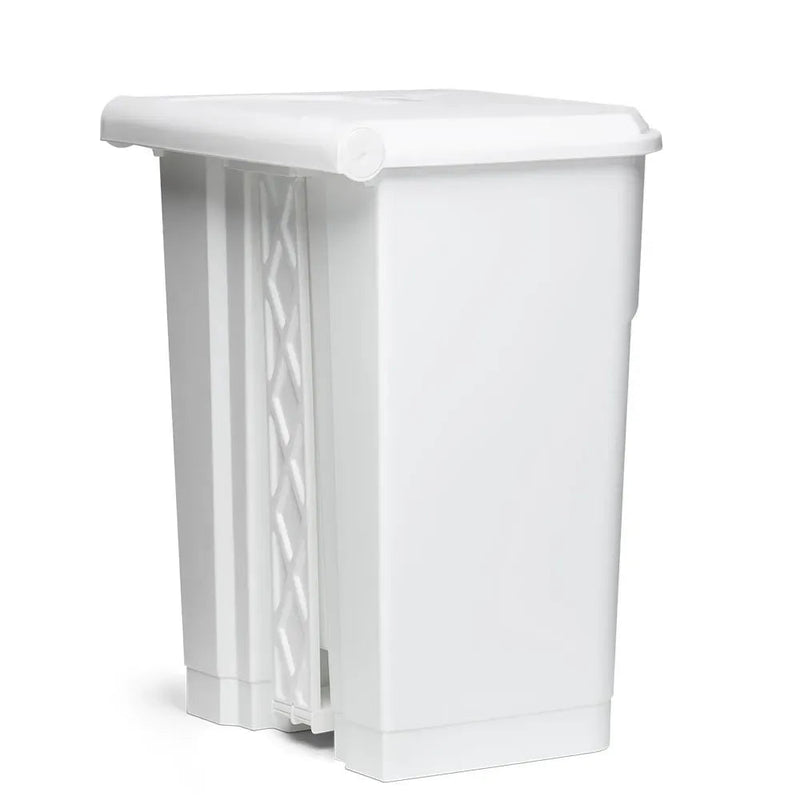 Lixeira Plástica Nobre 80 Litros Com Pedal Branca - Bin Embalagens