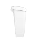 Lixeira Plástica Retangular 100 Litros Com Pedal Branca - Bin Embalagens