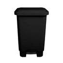 Lixeira Plástica Retangular 100 Litros Preta Com Pedal - Bin Embalagens