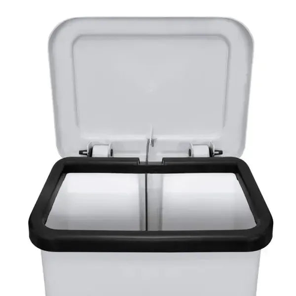 Lixeira Plástica Retangular 100 Litros Preta Com Pedal - Bin Embalagens