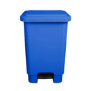 Lixeira Plástica Retangular 15 litros Azul Com Pedal - Bin Embalagens