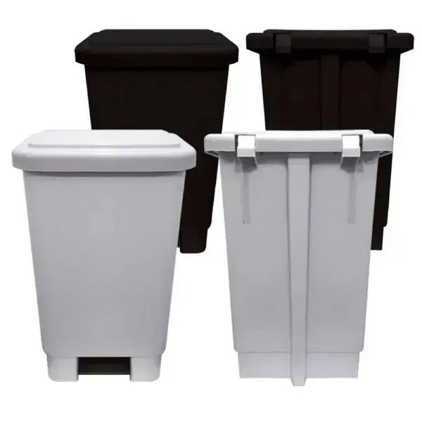 Lixeira Plástica Retangular 15 Litros Retangular Preta - Bin Embalagens