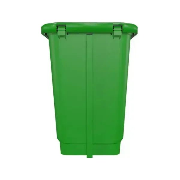 Lixeira Plástica Retangular 15 litros Verde Com Pedal - Bin Embalagens