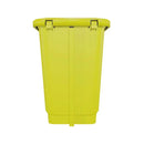 Lixeira Plástica Retangular 25 litros Amarelo Com Pedal - Bin Embalagens