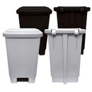 Lixeira Plástica Retangular 25 Litros Com Pedal Preta - Bin Embalagens