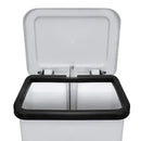 Lixeira Plástica Retangular 25 Litros Com Pedal Preta - Bin Embalagens