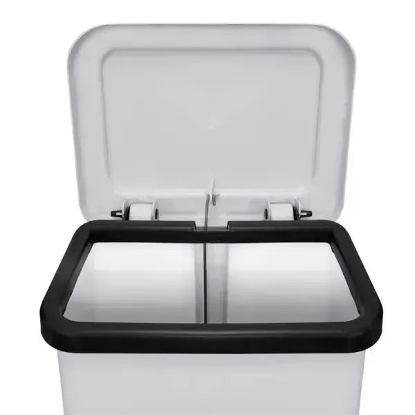 Lixeira Plástica Retangular 25 Litros Com Pedal Preta - Bin Embalagens