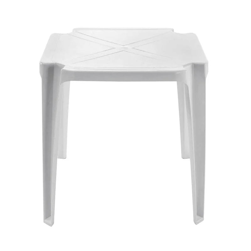 Mesa de Plástico Monobloco - Topázio - Branca - Bin Embalagens