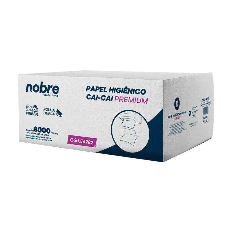 Papel Higiênico Cai Cai – 9,5x20cm – c/8000fls – Nobre - Bin Embalagens