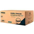 Papel toalha interfolha c/4800fls. 20x23cm. 2D. (celulose virgem) Fit - Nobre - Bin Embalagens