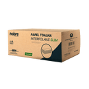 Papel Toalha Interfolhas Slim - 20x20cm - c/ 4800fls - Nobre - Bin Embalagens