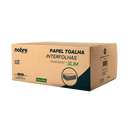 Papel Toalha Interfolhas Slim - 20x23cm - c/ 4800fls - Nobre - Bin Embalagens
