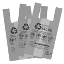 Sacola Plástica Biodegradável Cinza 38x50 C/500 Uni. - Bin Embalagens