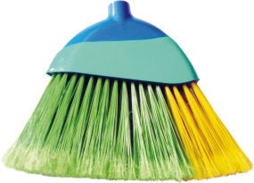 Vassoura Varre Canto Color com Cabo Campestre - Bin Embalagens